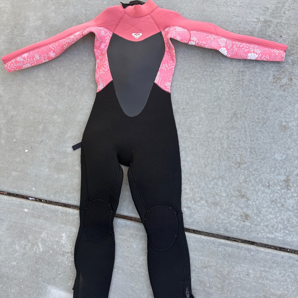 Aqua Black and Pink Wetsuit
